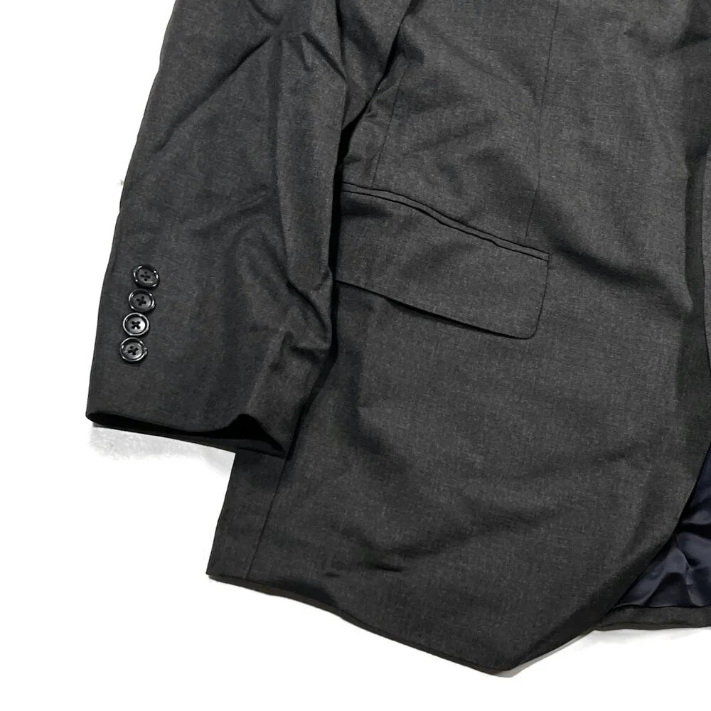 J Crew Aldridge Loro‎ Piana Super 120 Suit Jacket Mens 40S Gray